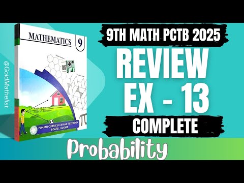 Class 9 maths review exercise 13 New book | 9th Maths chapter 13 review ex 13 | Probability || PCTB