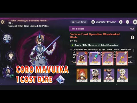 [6.1 Stygian Onslaught - Dire] 1 cost C0R0 Mavuika Overload 102s Veteran Frost Operative