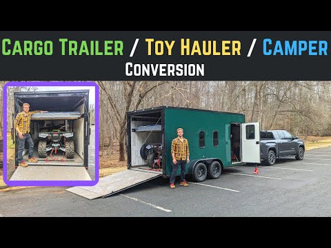 7'x16' - Cargo Trailer / Toy Hauler / Camper Conversion -- Walk Thru / Demo