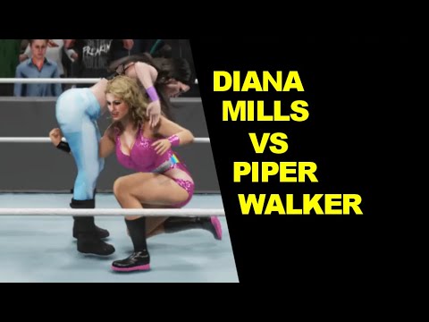 WWE 2K19 Diana Mills vs Piper Walker - Extreme Rules