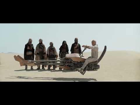 Boba Fett teaches Tuskens how to ride a Speeder bike