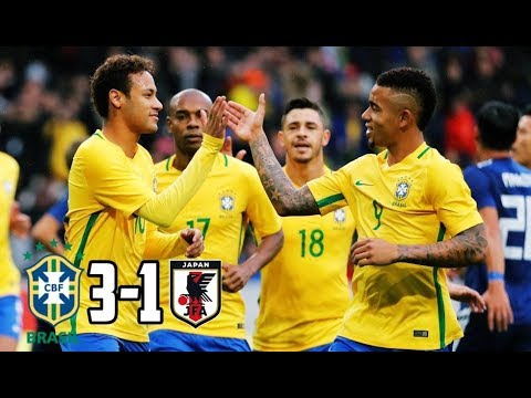Brasil 3 x 1 Japão • GOLS • Amistoso Internacional • 10/11/2017