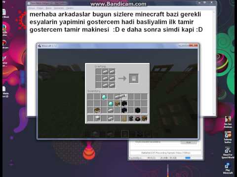 Minecraft Buyu Masasi Tamir Makinesi Kapilar Cim Makinesi