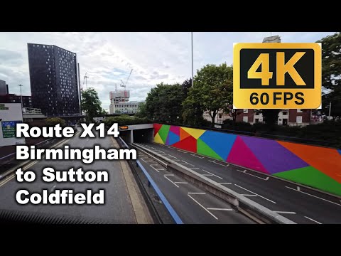 Birmingham to Sutton Coldfield by BUS - NXBus route X14 (September 2024)