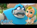 ROBOT AND BABY PICNIC! | Baby Cartoons for Kids | Arpo the Robot