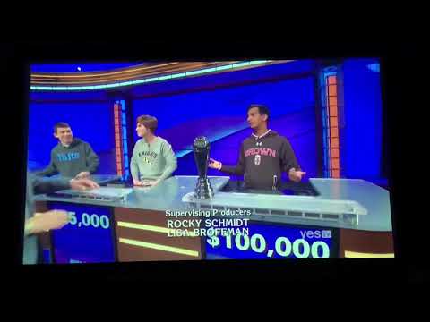 Jeopardy short end credit roll, Dhruv Gaur Day 4 (4/20/18)
