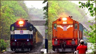 preview picture of video 'Tejas vs Jan Shatabdi: Two Most Popular and Premier Mumbai Goa Trains || Konkan Railways'