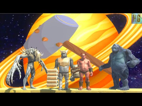 Infernals + Primates Attack Ghor Hammer + Lord Ogre - Animal Revolt Battle Simulator