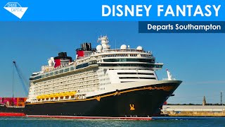 Disney Fantasy departs Southampton (25/08/2025)