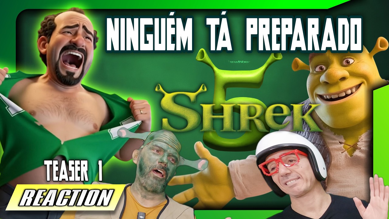 NINGUÉM TÁ PPREPARADO PRA  SHREK 5! 🤬 POLÊMICA INVENTADA E CAÇA VIEW?! #shrek5 #reaction