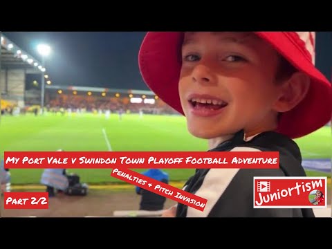 Juniortism - My Port Vale v Swindon Town Playoff Football Adventure - Penalties & Pitch Invasion
