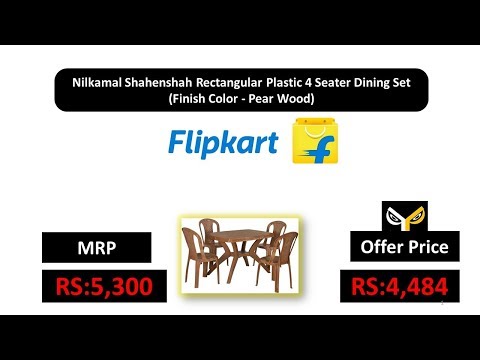 Rectangular plastic nilkamal shahenshah dining table