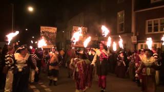 preview picture of video 'Lewes, The Amazing November 5th Bonfire Night Celebrations for 2012, part 2'