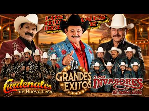 🤠 Los Invasores de Nuevo Le&oacute;n, Cardenales & Los Huracanes | Puras Norte&ntilde;as Viejitas