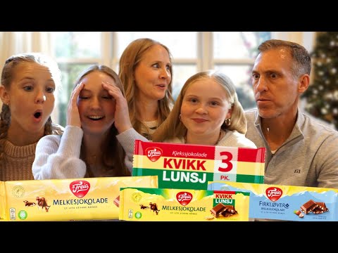 my american family's first time trying norwegian chocolate