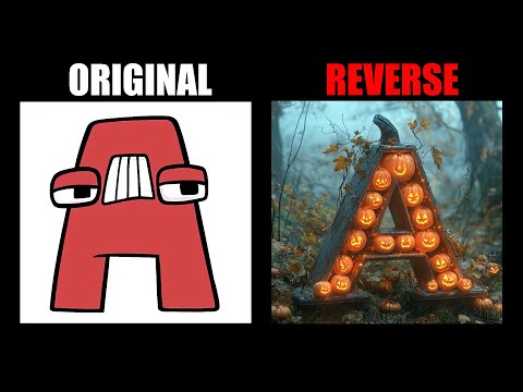 Reverse Alphabet Lore But In Halloween (A-Z...) - All Alphabet Lore Meme Animation - TD Rainbow