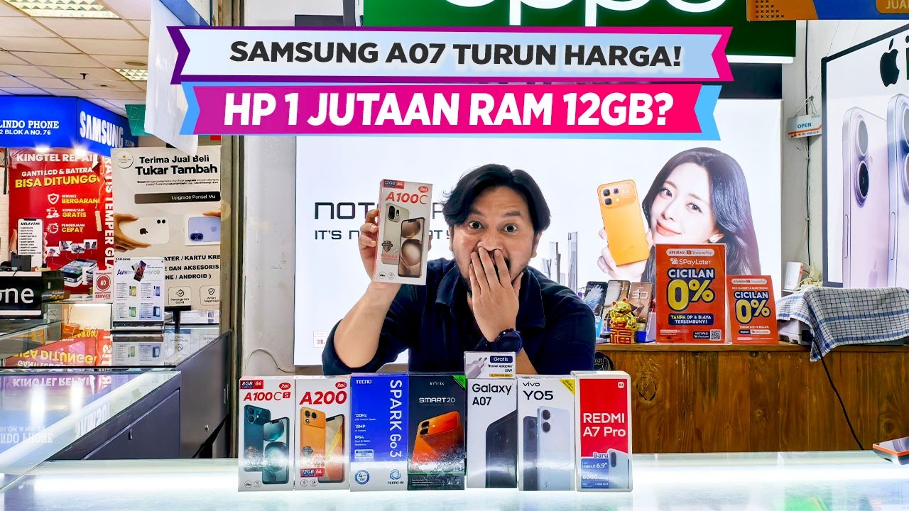 Cek Pasar Offline! HARGA HP TERBARU DI ITC DEPOK! Samsung A07 TURUN HARGA, iPhone MURAH!