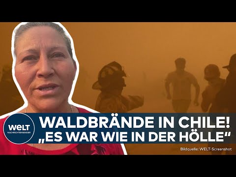 Video Thumbnail: FLAMMENINFERNO IN CHILE: Waldbrände brennen Ortschaften nieder! Bewohner werden evakuiert