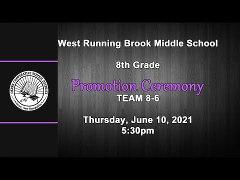 West Running Brook Middle School Team 8-6 Promotion Ceremony