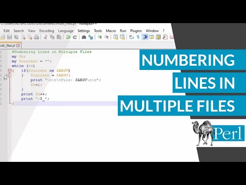 Numbering Lines or Adding Line No. in Multiple Files with Perl | Numbering Lines in Multiple Files