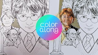 Harry Potter Coloring Wizardry Book - Ron Weasley (part 1)