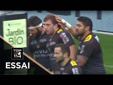 TOP 14 - Essai Pierre BOURGARIT (SR) - La Rochelle - Agen - J14 - Saison 2017/2018
