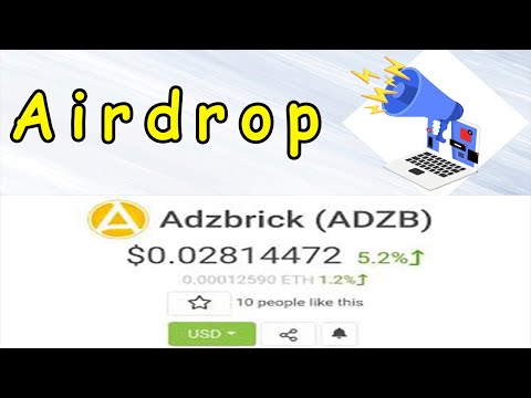 Ganhe 160 Tokens no Airdrop AdzBrick ! Bot no telegram.