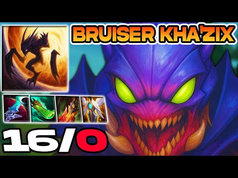 STOP PLAYING KHA'ZIX WRONG - BRUISER KHA'ZIX CAN'T DIE