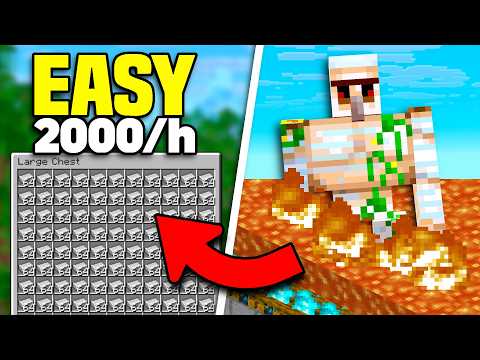 NEW BEST IRON FARM Minecraft 1.21.11! (2000/h)