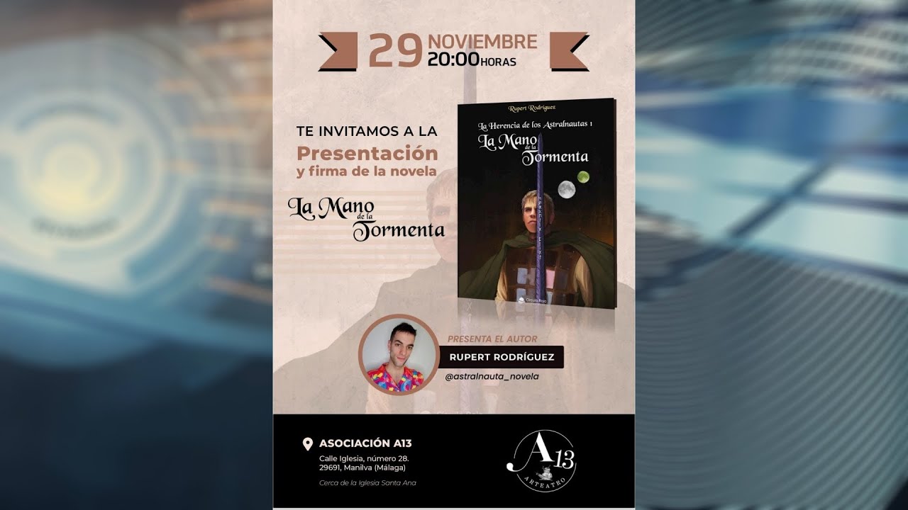 El 29 de noviembre se presenta la obra “La mano de la tormenta”
