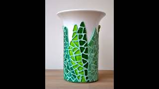 Download lagu DIY broken mirror and glass mosaic work#mosaic #brokenmirror mp3