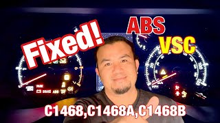 C1468 ABS lights on, VSC TSS and Low Braking Power malfunction.Simple Fixed! Toyota 4runner