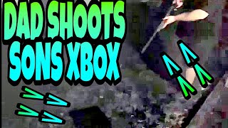 DAD SHOOTS SON&#39;S XBOX!!!