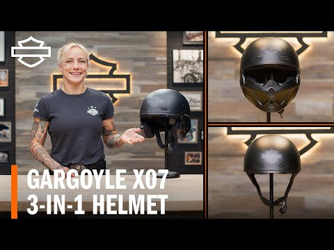 Harley-Davidson Gargoyle X07 3-in-1 Motorcycle Helmet Overview