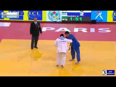 Judo 2013 Grand Slam Paris: Elias (BRA) - Nabiev (UZB) [-90kg]