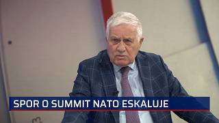 Klaus: Pavel nemá žádný nárok jet na summit NATO. Vláda nemůže jen sklapnout podpatky