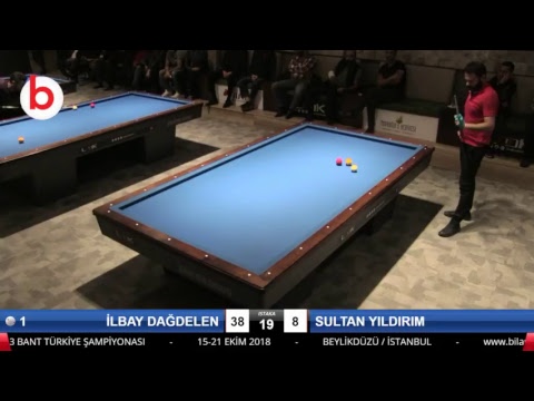 İLBAY DAĞDELEN & SULTAN YILDIRIM Bilardo Maçı - LOOK BİLARDO ÖZEL 3 BANT TÜRKİYE ŞAMPİYONASI -3.TUR