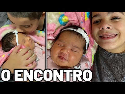 PRIMEIRO ENCONTRO DOS IRMÃOS BRENO E LUIZA