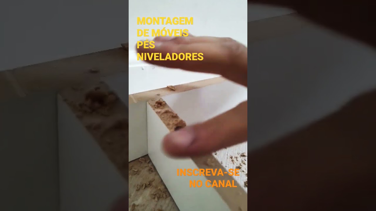 Pés niveladores #woodworking #diy #fyp