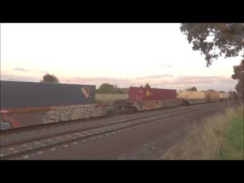 I am rail fanning a nother pacific nationa mix freight train