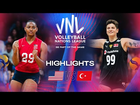 🇺🇸 USA vs. 🇹🇷 TUR - Highlights | Week 2 | Women's VNL 2024