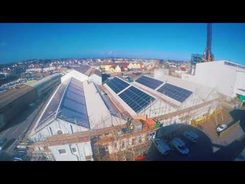 Timelapse of Largest Solar PV Installation in Guernsey by TLGEC