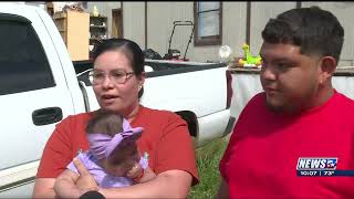 Hearne family home damage