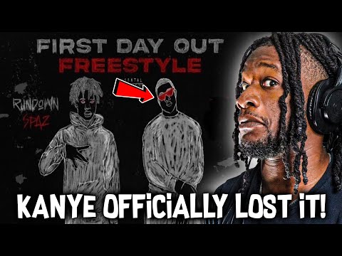 KANYE WEST OFFICIALLY LOST IT! Rundown Spaz ft. Ye  "First Day Out" (Freestyle Pt. 2) REACTION