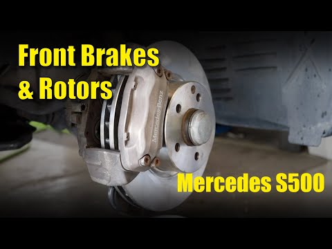 S500 Mercedes Front Brake Pads & Rotor replacement