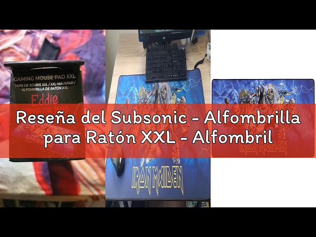 Vídeo relacionado con Subsonic - Alfombrilla para Ratón XXL - Alfombrilla de Escritorio El Señor de los Anillos 90x40 cm - Superficie Lisa Optimizada para Sensores, Base Antideslizante, Bordes Cosidos - LOTR