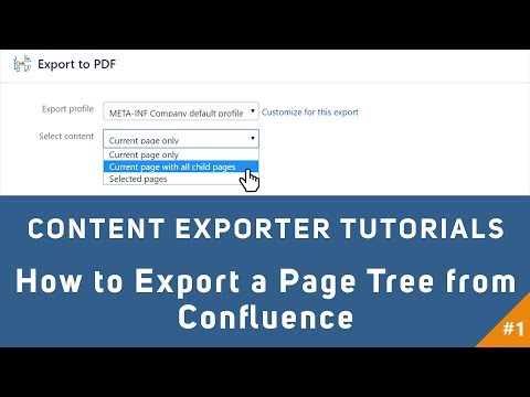 How to Export a Page Tree from Confluence