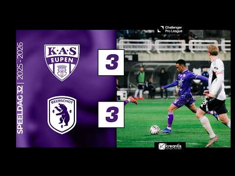   KAS Königliche Allgemeine Sportvereinigung Eupen 3-3 Koninklijke Beerschot Voetbalclub ...