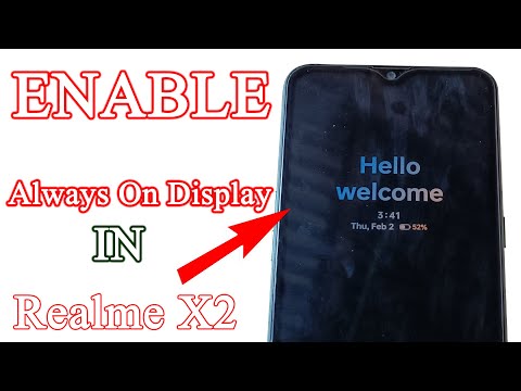 How to  Always on display customize on Realme X2