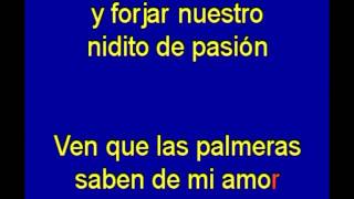 Las palmeras  -  Alberto Cortez -  karaoke   Tony Ginzo